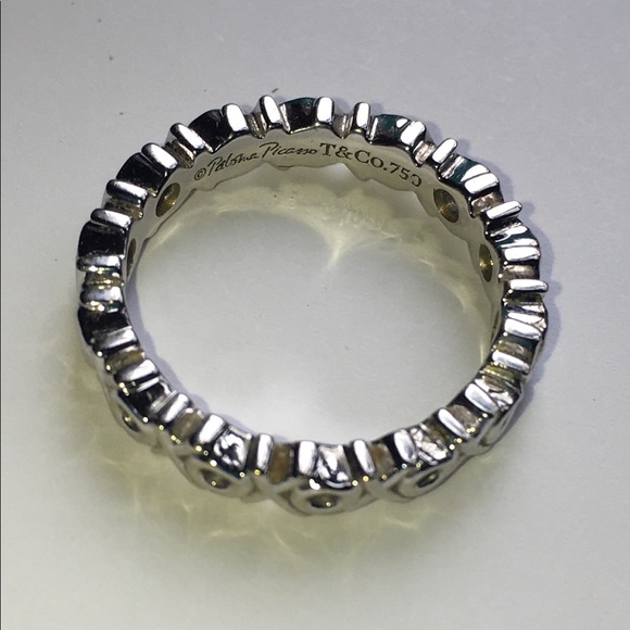 Tiffany & Co. Jewelry 8k White Gold Tiffany Co Diamond Love Xo Ring